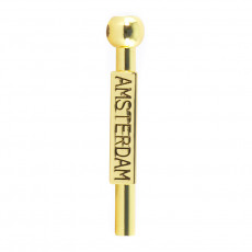 Šňupací trubička na tabák - Amsterdam - zlatá