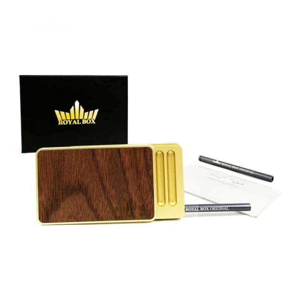 Royal Box AMERICAN WALNUT Gold Royal Box AMERICAN WALNUT Gold