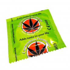 Kondom s příchutí marihuany
