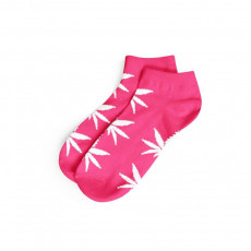 Dámské ponožky AMSTERDAM nízké - růžová / bílá