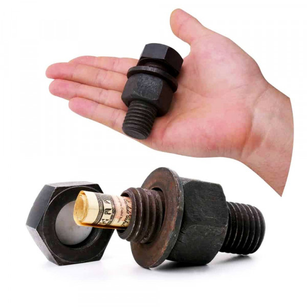 Kovový šroub - Tajný úložný box Kovový šroub - Tajný úložný box