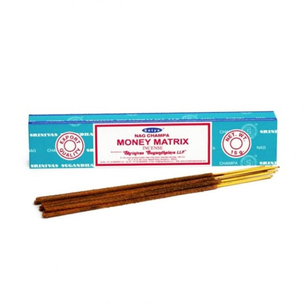 Vonné tyčinky - Nag Champa - Money Matrix - 15 g Vonné tyčinky - Nag Champa - Money Matrix - 15 g