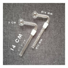 Olejový skleněný adaptér na bong - 14 cm