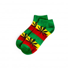 Pánské ponožky AMSTERDAM nízké - Rasta barvy