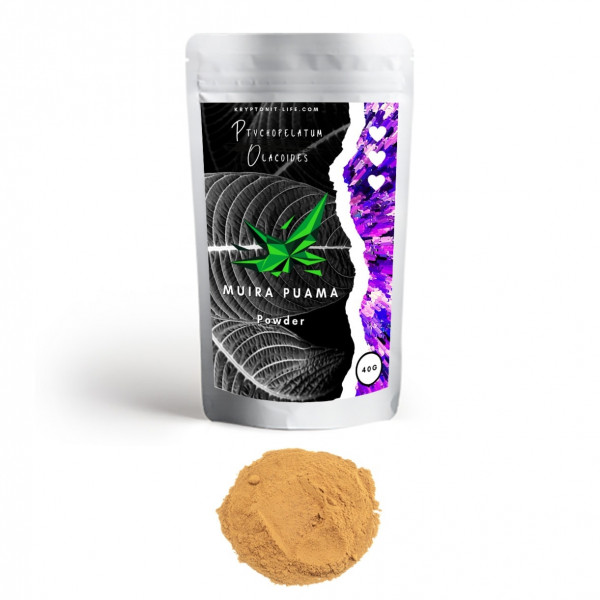 Muira puama (Ptychopelatum olacoides) - Prášek - 40 g Muira puama (Ptychopelatum olacoides) - Prášek - 40 g