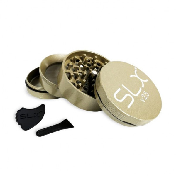 SLX Drtička Aluminium Non Sticky - Béžová - 4 části - 62mm SLX Drtička Aluminium Non Sticky - Béžová - 4 části - 62mm