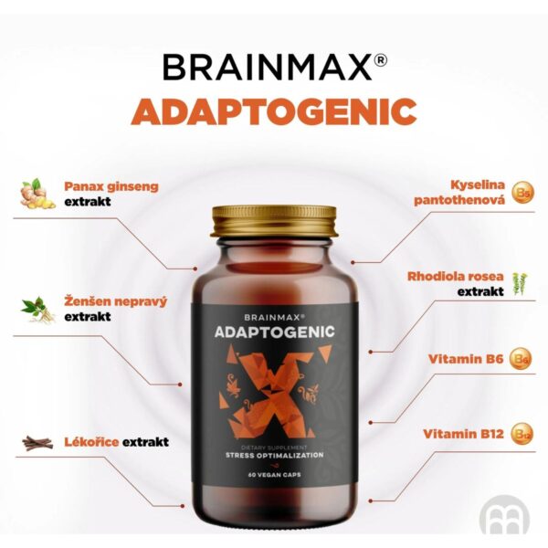 BrainMax - 1.5 Adaptogenic - 60 kapslí - Stop únavě! BrainMax - 1.5 Adaptogenic - 60 kapslí - Stop únavě!