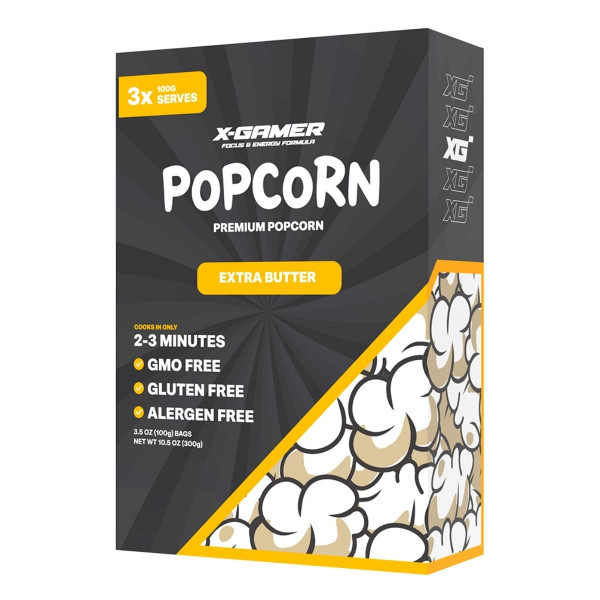 X-Gamer - X-Corn (Popcorn) - Extra máslový - 3 ks X-Gamer - X-Corn (Popcorn) - Extra máslový - 3 ks