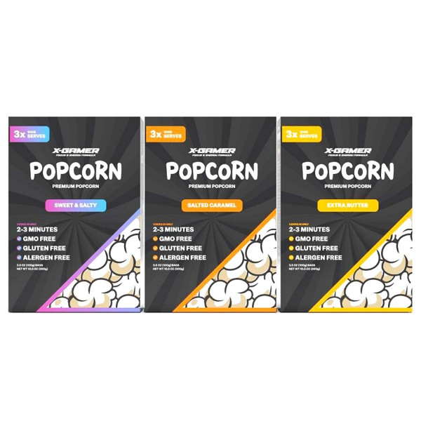 X-Gamer - X-Corn (Popcorn) - Extra máslový - 3 ks X-Gamer - X-Corn (Popcorn) - Extra máslový - 3 ks