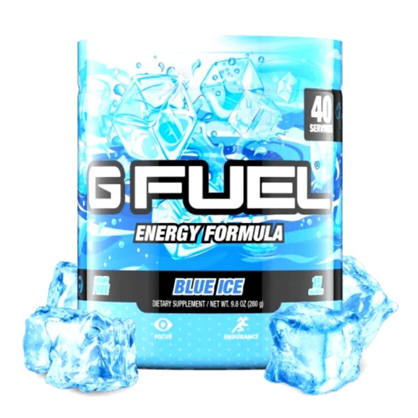 G Fuel - Energy Formula Tub - Blue Ice - 280 g G Fuel - Energy Formula Tub - Blue Ice - 280 g