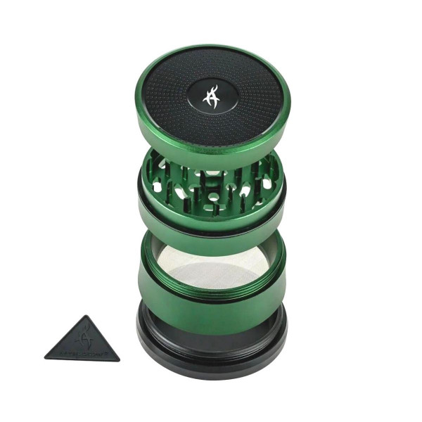 SOLINDER drtička - zelená - 62 mm - 4 části SOLINDER drtička - zelená - 62 mm - 4 části