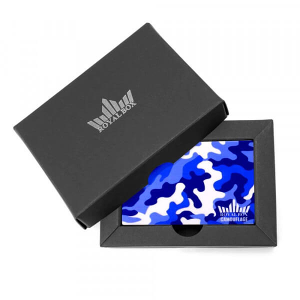 Royal Box Plastic Camouflage Blue Royal Box Plastic Camouflage Blue