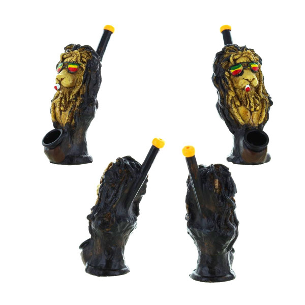 Polyresin Bong - Rasta Lion - 12 cm Polyresin Bong - Rasta Lion - 12 cm
