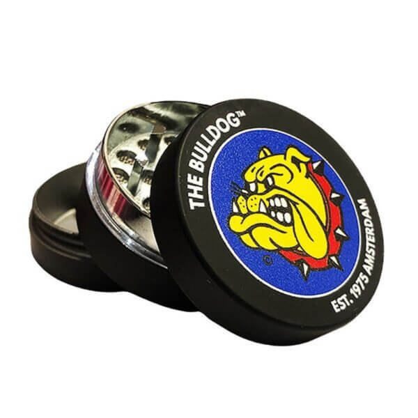 The Bulldog – kovová drtička Black – 3 části – 40 mm The Bulldog – kovová drtička Black – 3 části – 40 mm
