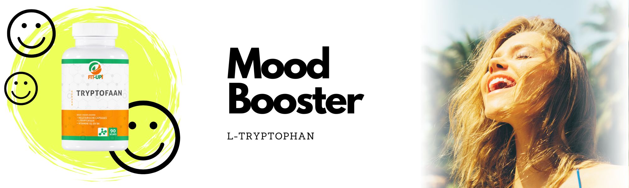 L-tryptofan 1000 mg / B6 | 90 caps - Fit-Up