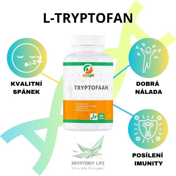 L-tryptofan 1000 mg / B6 | 90 caps - Fit-Up L-tryptofan 1000 mg / B6 | 90 caps - Fit-Up
