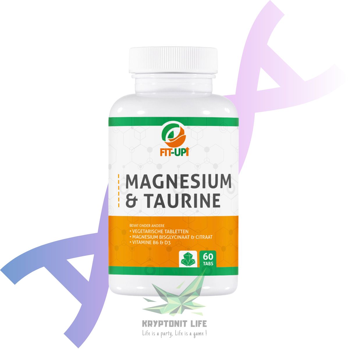 Magnesium & Taurine, B6, D3 | 60 Tabs – Fit-Up