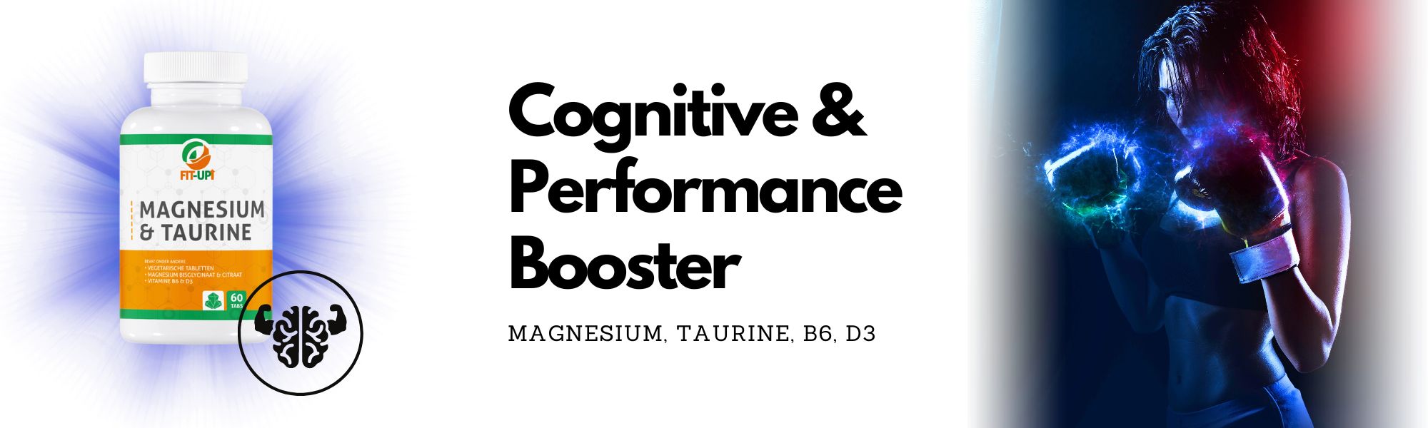 Magnesium & Taurine, B6, D3 | 60 Tabs – Fit-Up