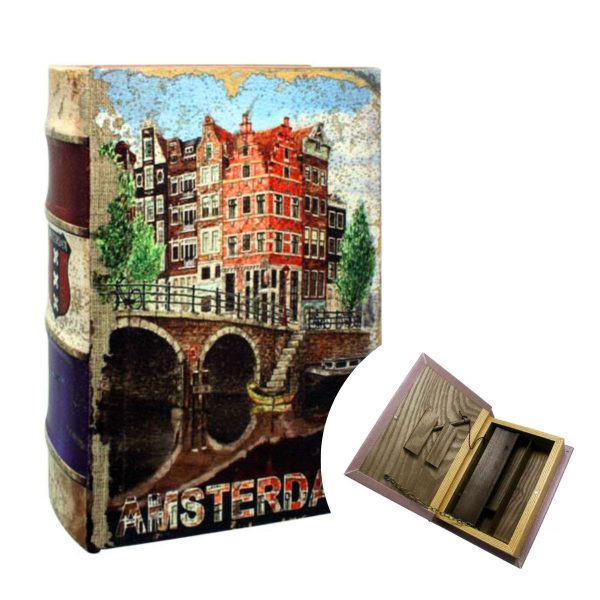Kniha Amsterdam Canal Houses s Rolling boxem Kniha Amsterdam Canal Houses s Rolling boxem
