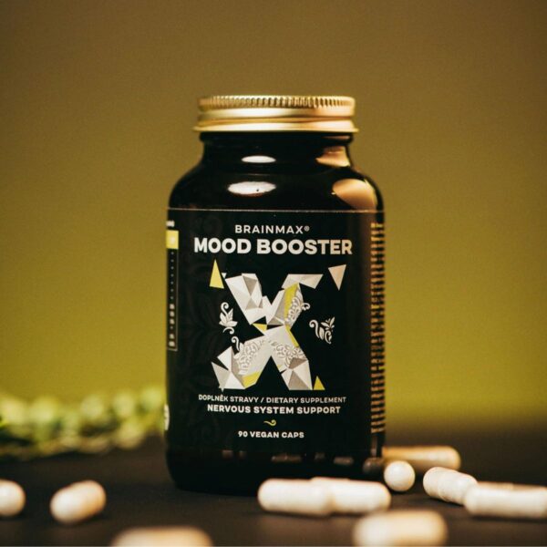 Mood Booster, komplex pro podporu nálady - BrainMax | 90 rostlinných kapslí Mood Booster, komplex pro podporu nálady - BrainMax | 90 rostlinných kapslí