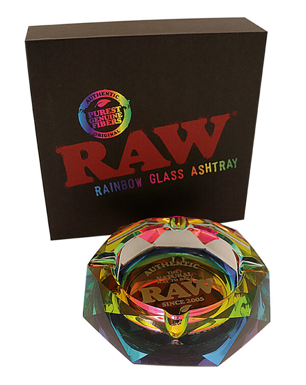RAW Prism Glass Ashtray - RAINBOW RAW Prism Glass Ashtray - RAINBOW