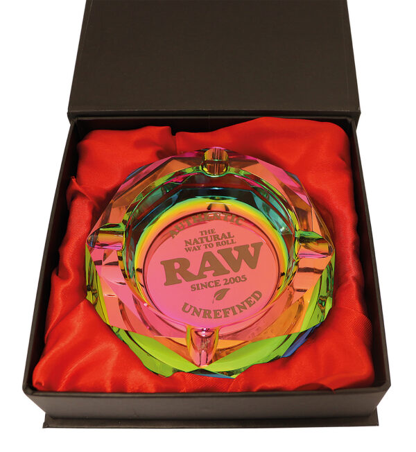 RAW Prism Glass Ashtray - RAINBOW RAW Prism Glass Ashtray - RAINBOW